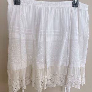 Cotton lace skirt